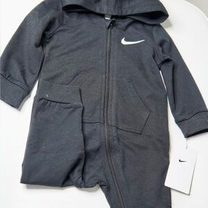 Nike Kids Charcoal One Piece Footie